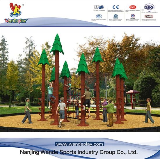 Équipement de terrain de jeu extérieur d'enfants de parc d'attractions d'escalade de Wandeplay Sequoia avec Wd-HP103