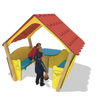Pavillon d'amusement Playsets structures extérieures de terrain de jeu de HDPE pour des enfants