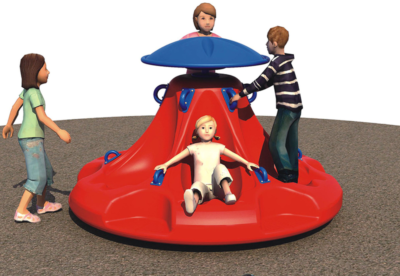 Équipement de terrain de jeu extérieur de siège tournant d'enfants pour le parc d'attractions