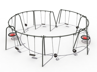 Parc d'attractions Outdoor Swing Set Playground Playset pour enfants