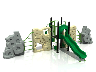 Ensemble de jeu de mur d'escalade en plastique pour aire de jeux pour enfants en plein air pour la maternelle