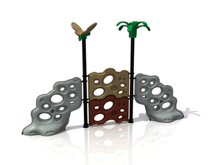 L'escalade extérieure de terrain de jeu d'enfants tient le jeu de jeu pour le parc d'attractions