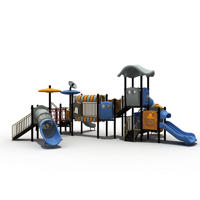 Équipement de terrain de jeu personnalisable extérieur de Playhouse de jeux d'espace extra-atmosphérique avec la glissière modulaire pour le parc d'attractions